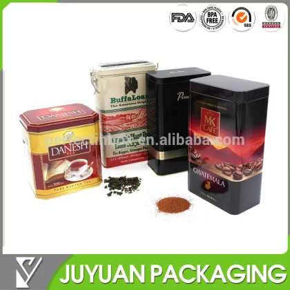 Coffee /tea tin containers/empty coffee /tea and coffee containers