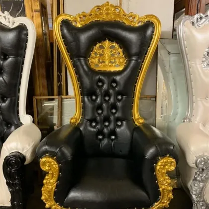 Royal Luxury Gold Throne Chairs for Weddings