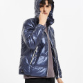 Kostengünstige Herren Glossy Puffy Jacket Großhandel Custom