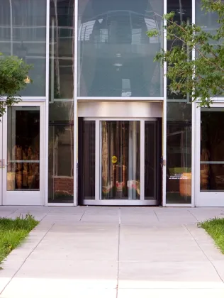 Two leaves Auto Revolving Door With CE