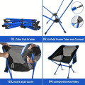 Outdoor Aluminum Folding Chair with Carry Bag