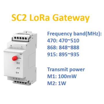 DIN RAIL 3P4W Многофункциональный энергетический счетчик LORA