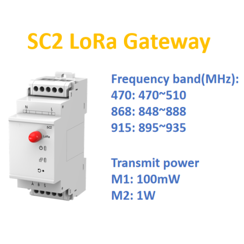 Din Rail 3p4W mitme funktsionaalse Lora energiamõõturi