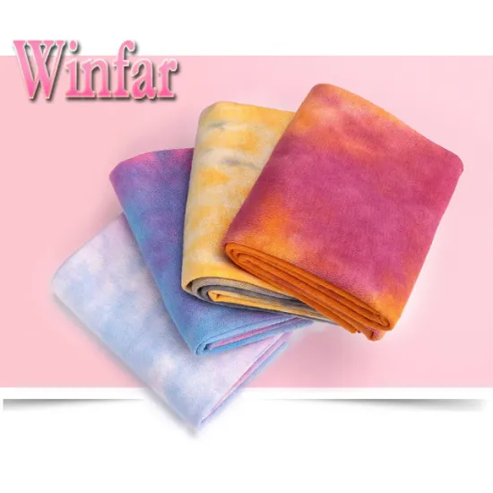 Single Jersey Tie Dye Polyester Spandex Fabric