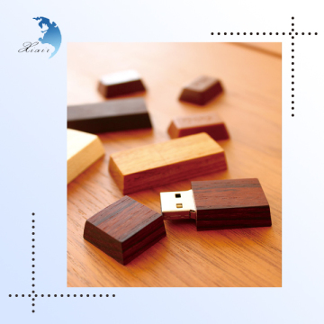 2016 new design promotional pine wood mini usb flash drive