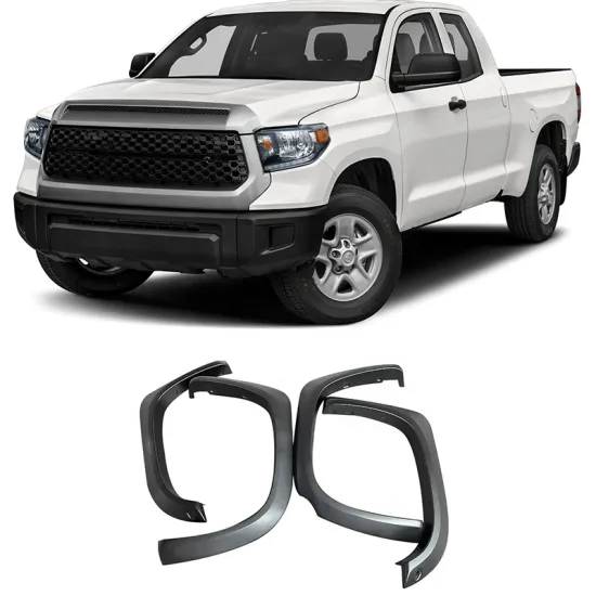 Smooth Paintable Black Fender Flares ABS Material for Toyota Tundra 2014-2021