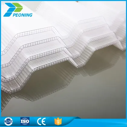 Best price Bayer material corrugated polycabonate sheet