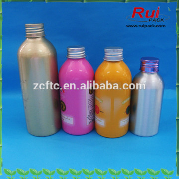 Cosmetic aluminum bottle with aluminum lids,Colored aluminum cosmetic bottles
