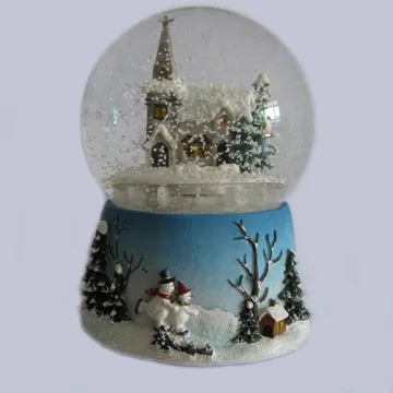 Polyresy\in snow globe music gift
