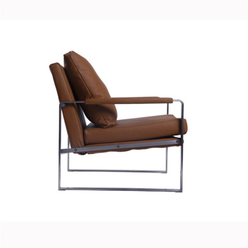 Stainless Steel Beach Lounge Chair Modern Zara Stainless Steel Leather Chaise Lounge Chairs Manufactory