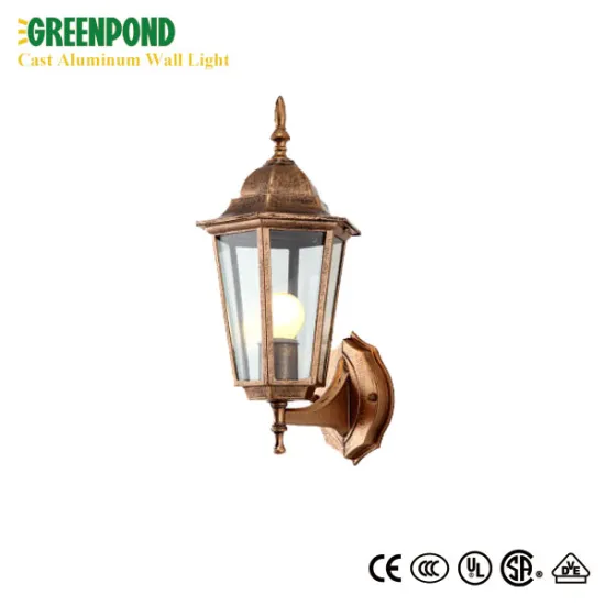 Wrought Aluminum Wall Lamp with Light Bulb