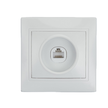 81W--1 Flush Mounted 2 Way Computer Data Numeric Telephone Socket Outlet