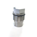 Stainless steel racing fuel rail plug valve