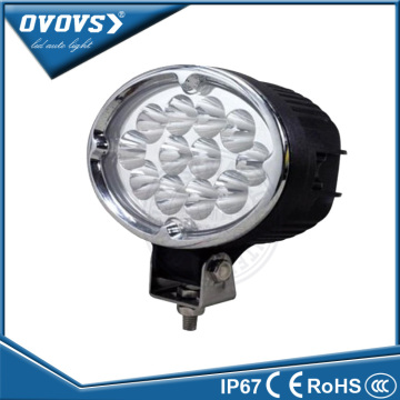 ovovs offroad automobile 36w 12v spot black silver oval led working light for suv