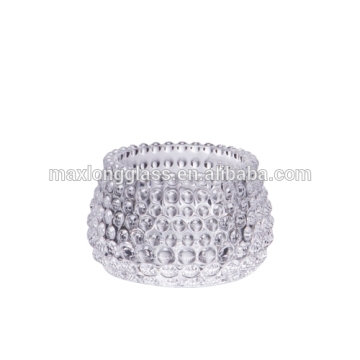 Clear Pressed Glass votive holder, 56mm.