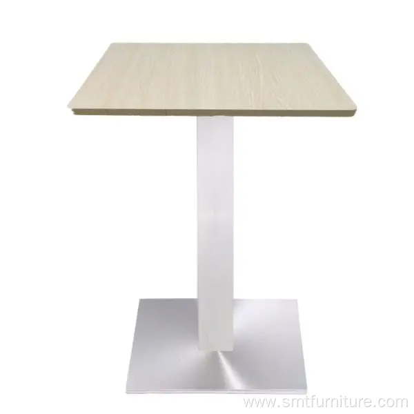 Silver Stainless Steel leg Coffe Table