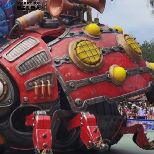 Robot mech untuk parade karnaval float