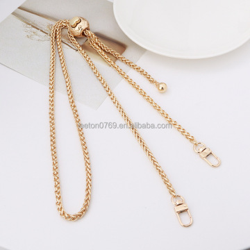 High-Quality 120cm Adjustable Metal Bag Chain in 5 Colors