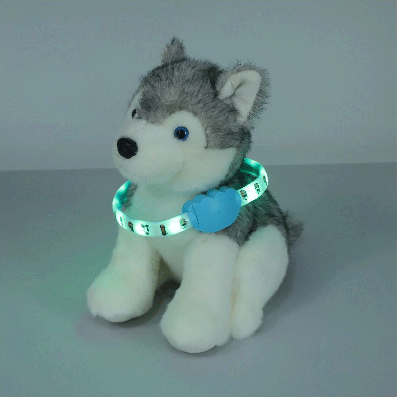 পোষা প্রাণী জন্য আলোকিত সিলিকন কলার