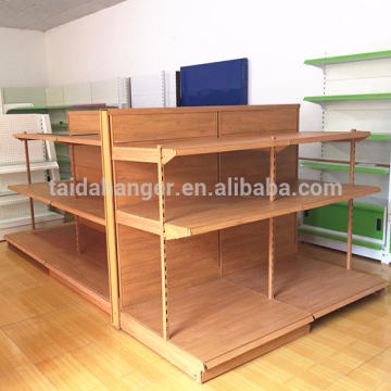 Light Duty Rack used in Department store ,metal material ,wooden surface rack