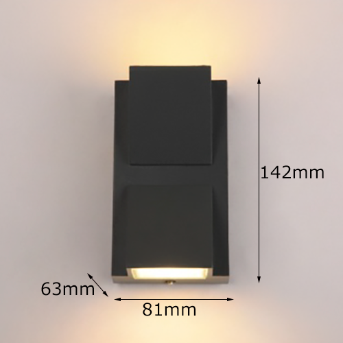 6W K-shaped up and down outdoor wall lightofoutdoor wall light Size