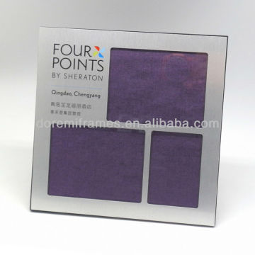 three picture photo frame design for business gift