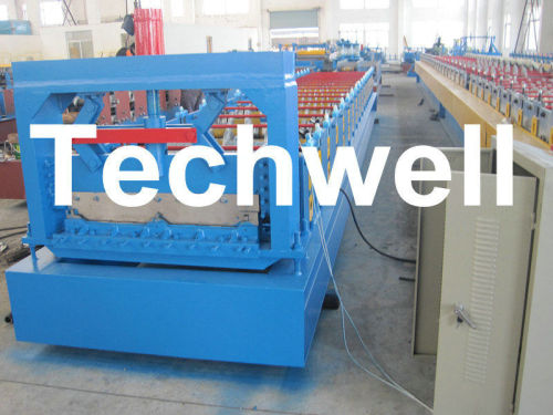 Hydraulic Cutting 5.5kw Secret Joint Roof Panel Roll Forming Machine With Ce