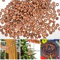 1000pcs Perles d'espaceur plat en bois de 8 mm