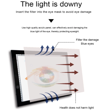 Suron Dimmable Brightness LED Light Box Dengan USB