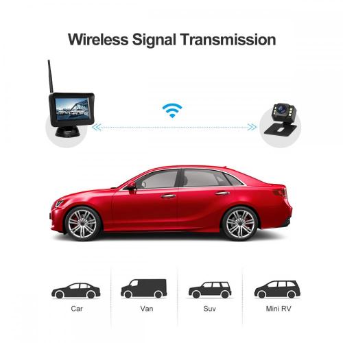 4.3inch Wireless Rear View Backup Camera Kit