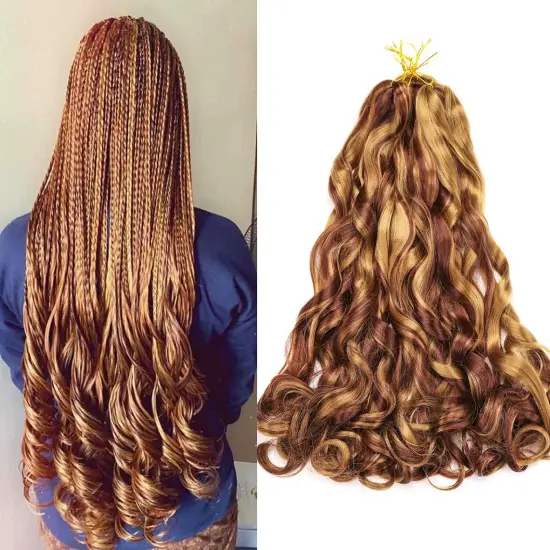 Julianna 24Inch 75G 150G New Fashion Design Wholesale Wavy Braiding Spiral Synthetic Curly Braiding Hair Loose Wave