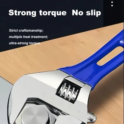 blue adjustable adjustable wrench