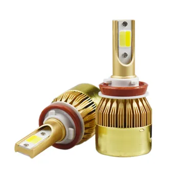 C6 Dual Color Temperature LED Car Headlights for H4/H7/H8/9 and H11, Fog Lights