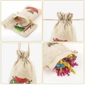 Beg Drawstring Linen Krismas Promosi