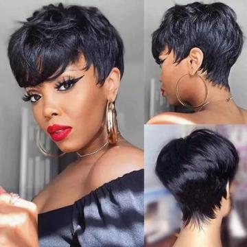 Short Bixie Human Hair Wig 7inch