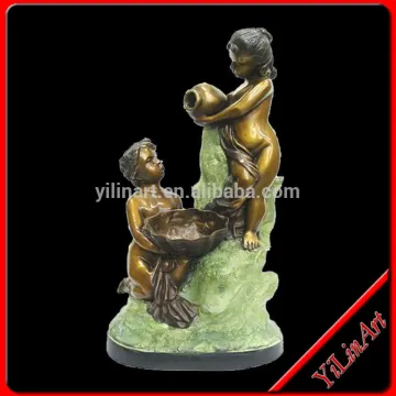 Boy And Girl Bronze Sculpture YL-K134