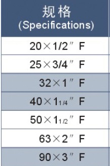 pe female adapter