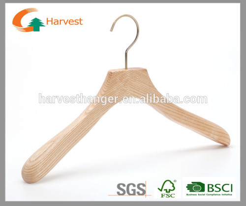 Ash wood clothes hanger