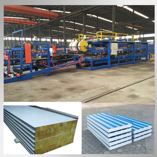 dây chuyền sản xuất đá len sandwich panel