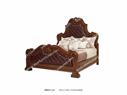 Antique wood furniture queen size bedroom sets