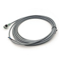 M12 hembra para abrir cables finales con LED