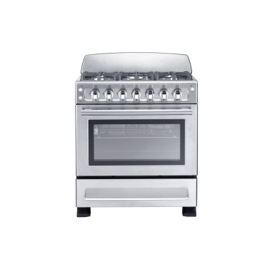 5-burner gas stove with oven kitchen