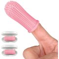 Food Gred Silicone Dog Fingerbrush Toothbrush