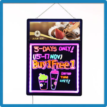 wholesale low price sign board aluminium alloy tempered glass led message board digital notice board