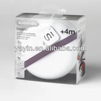 Custm clear pvc box with hanger