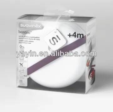 Custm clear pvc box with hanger