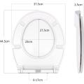 FanMitrk Toilet Seat Duroplast Top Fixation Rabord rapide