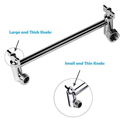 universal adjustable wall mounted rotate brass shower arm