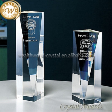 Good quality manufacture decoration crystal book trophy
