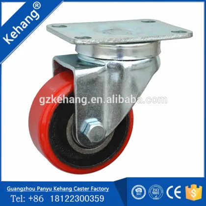 fixed caster wheel,pu wheel caster,trolley wheel,75mm castor wheel,Spherical Wheel Caster